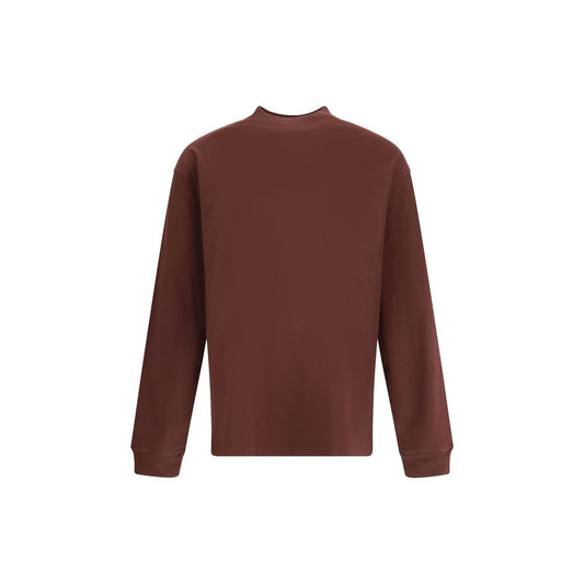 Agolde Bordeaux Cotton Long Sleeve T-Shirt Agolde