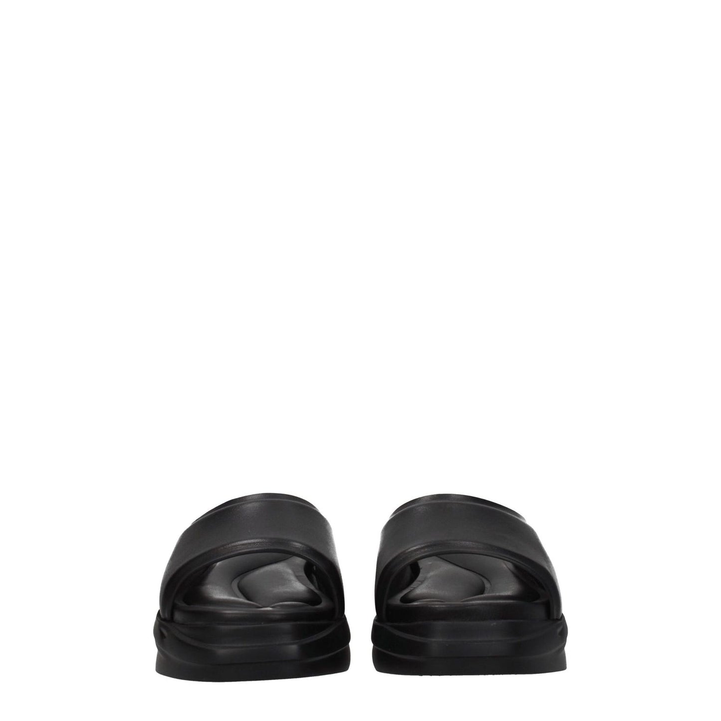 Alyx Black Leather Slippers Alyx