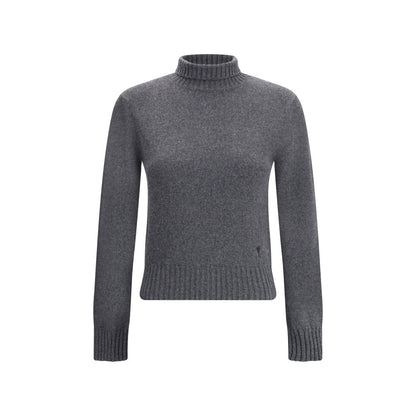 Ami Paris Gray Cashmere Turtleneck
