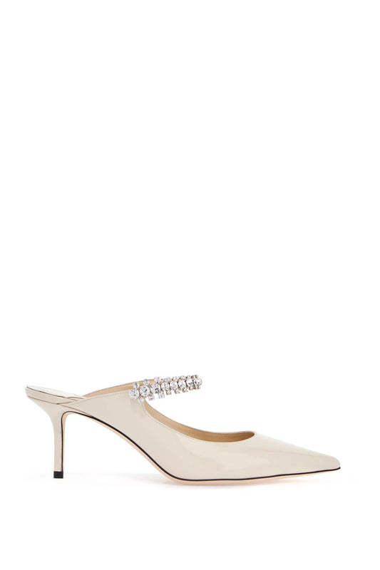 Jimmy Choo patent leater bing 65 mules