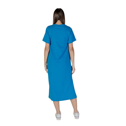 B.Young Blue Cotton Midi Dress B.Young