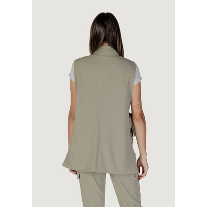 B.Young Green Polyester Waistcoat B.Young