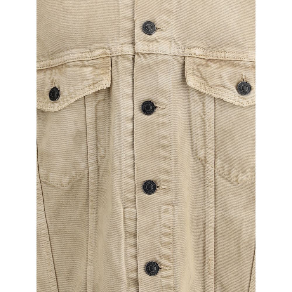 Balenciaga Beige Cotton Denim Jacket Balenciaga