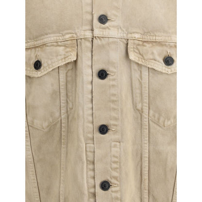 Balenciaga Beige Cotton Denim Jacket Balenciaga