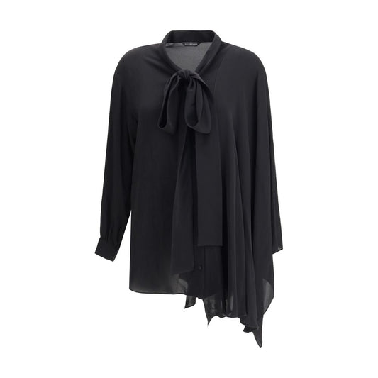 Balenciaga Black Silk Blouse Balenciaga
