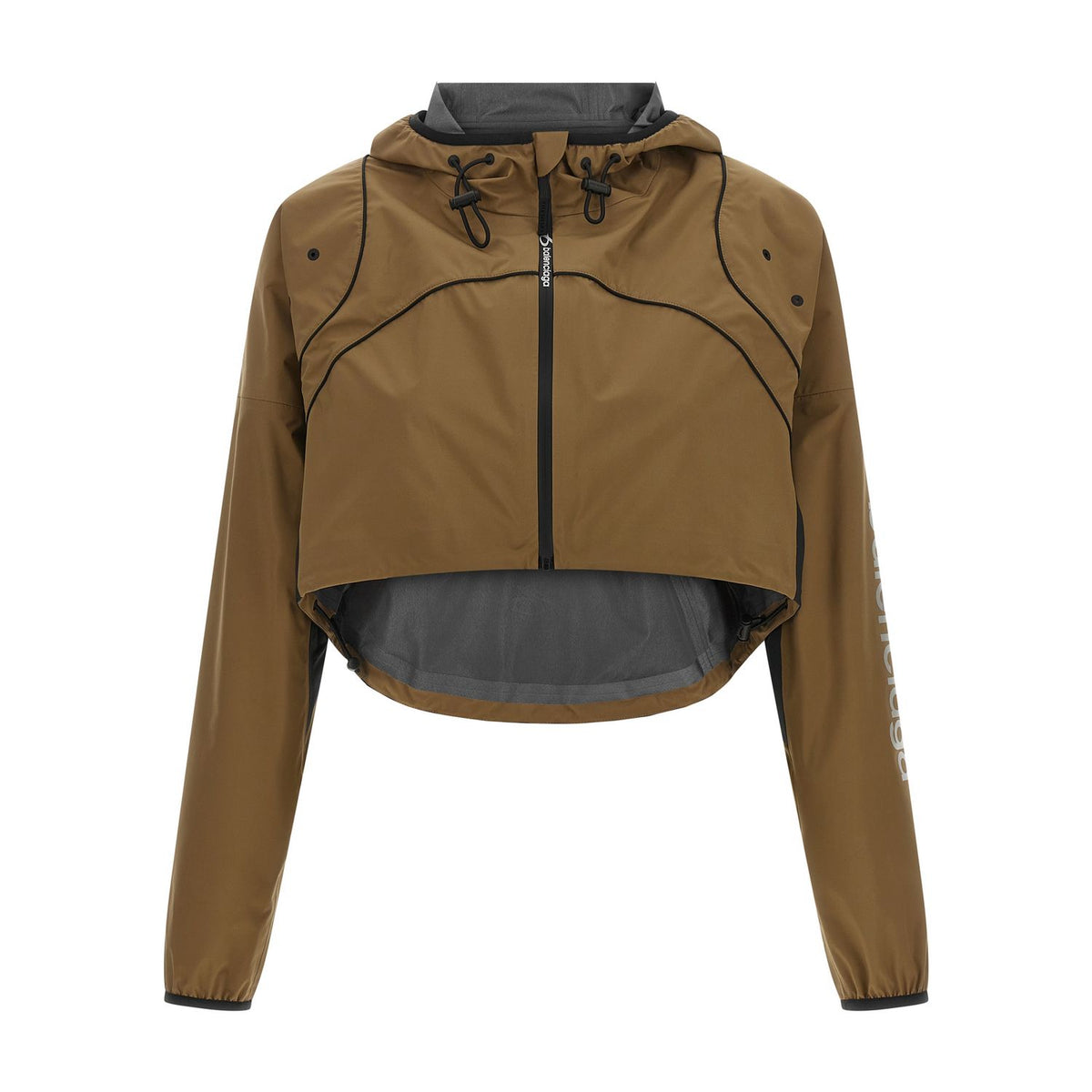 Balenciaga Brown Polyester Shell Jacket