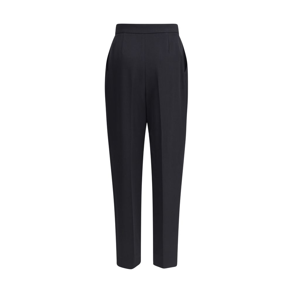 Balmain Black Wool Dress Pants Balmain