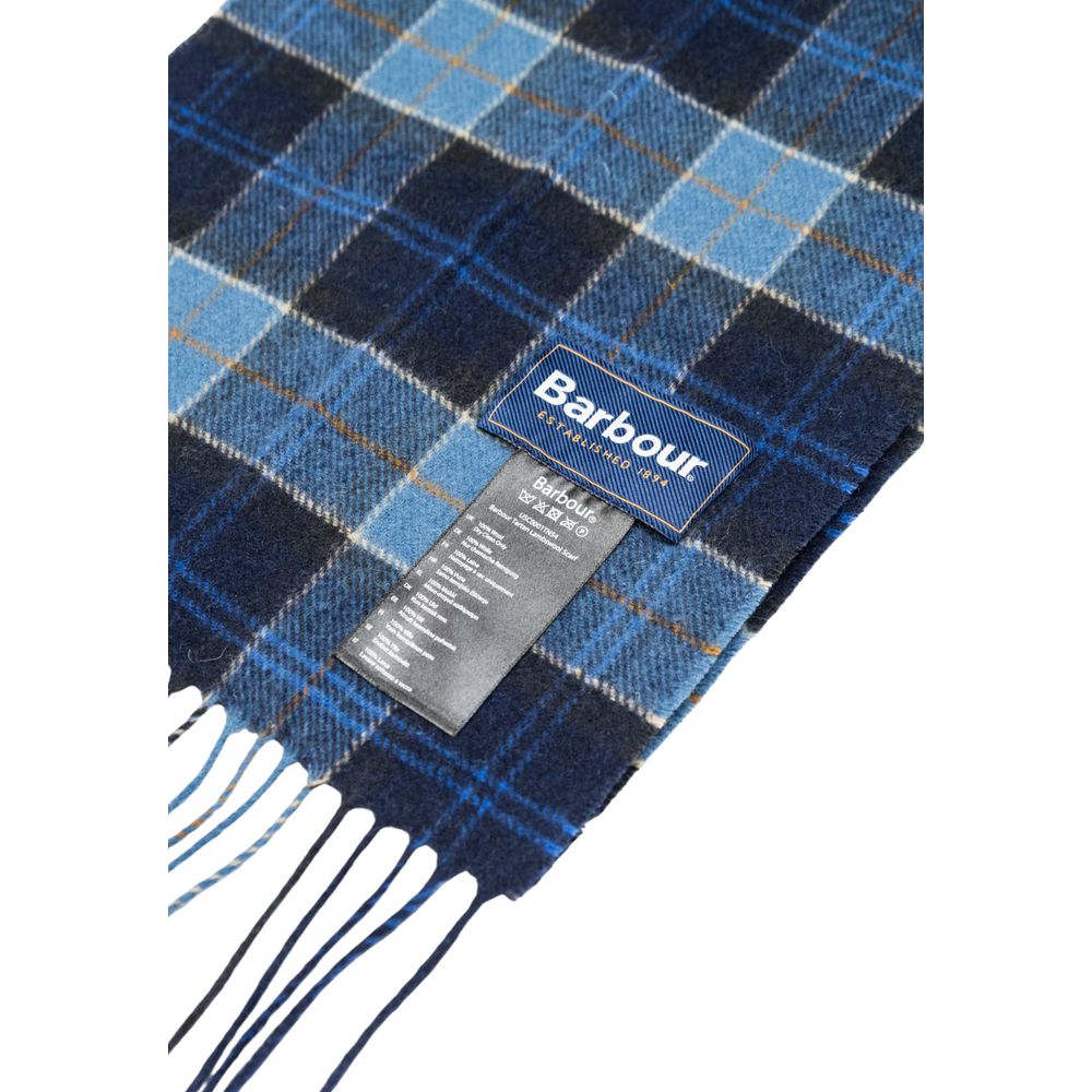 Barbour Blue Wool Scarf 1728,71956299936,Accessories,Barbour,Blue,Men,New with tags,Scarves - Accessories,Scarves - Scarves - Accessories