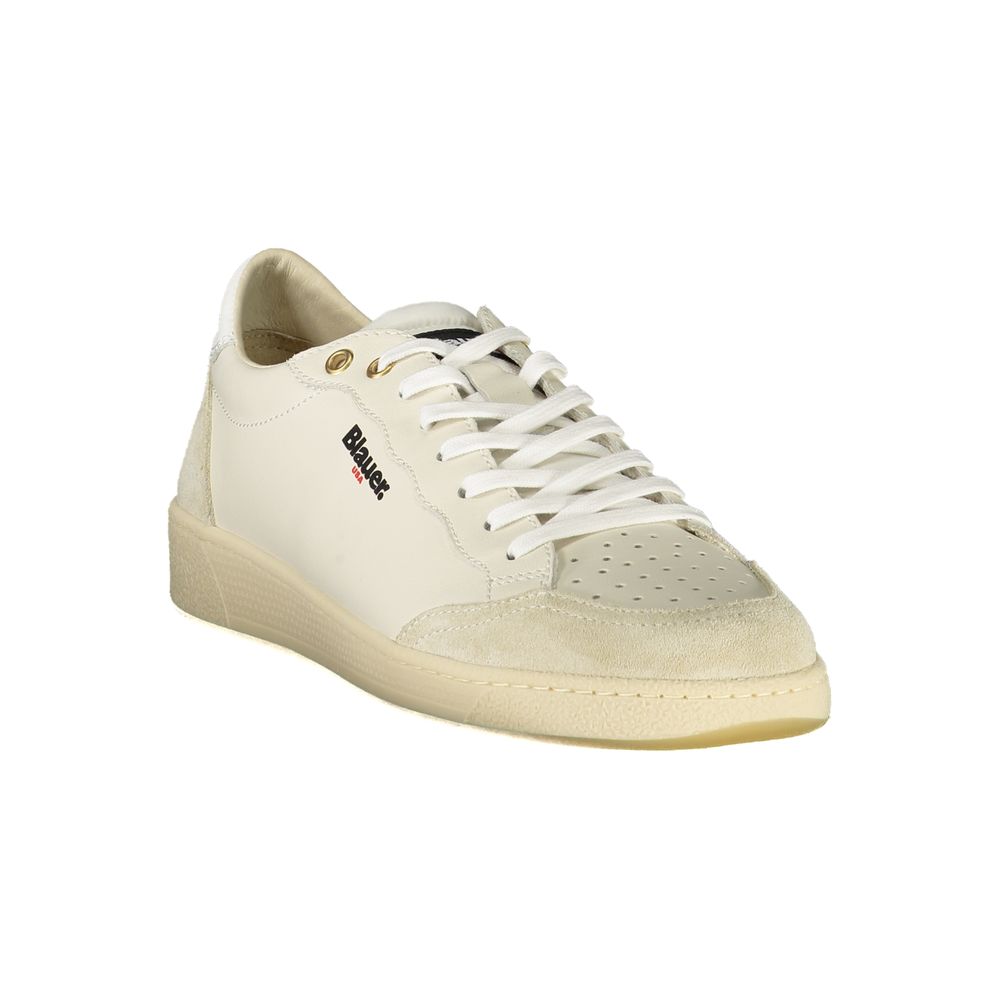 Blauer Bianco Poliuretano Uomo Sneaker
