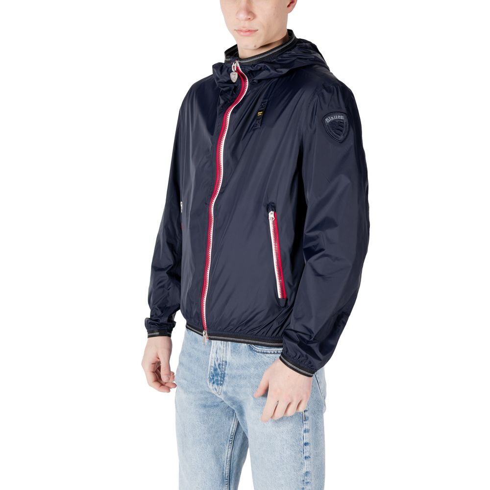 Blauer Blue Polyamide Shell Jacket