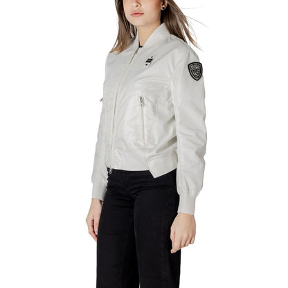Blauer White Polyamide Bomber