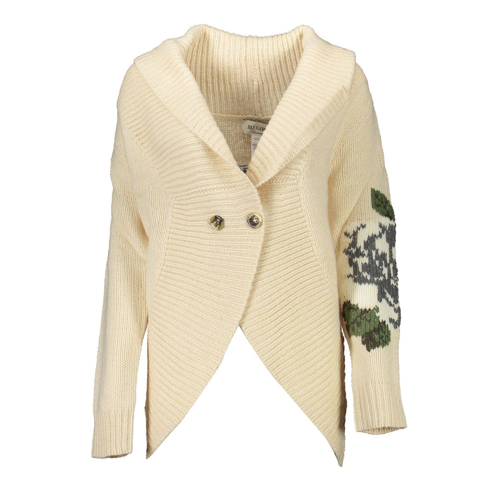 Blugirl Beige Acrylic Women Cardigan