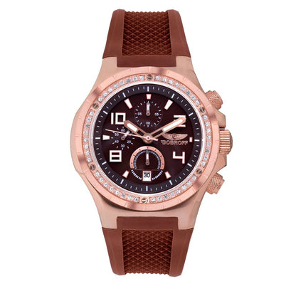 Bobroff Brown Rubber Dress Watch Bobroff