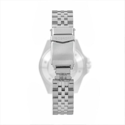Bobroff Silver Stainless Steel Bracelet Watch Bobroff