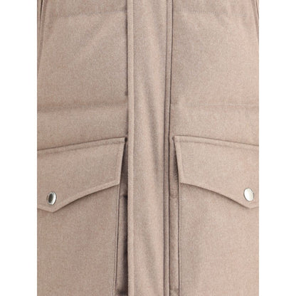 Brunello Cucinelli Beige Cashmere Coat