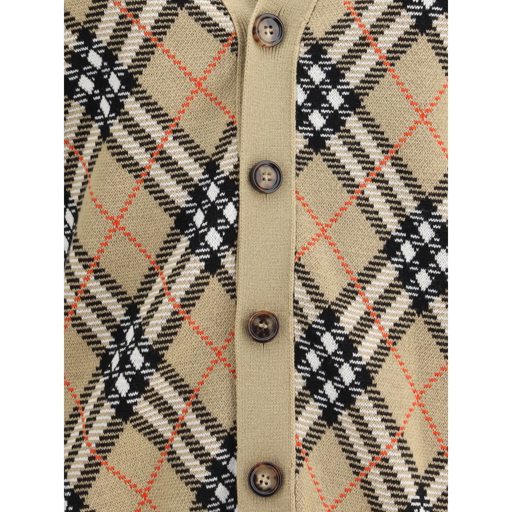 Burberry Beige Wool Cardigan Burberry
