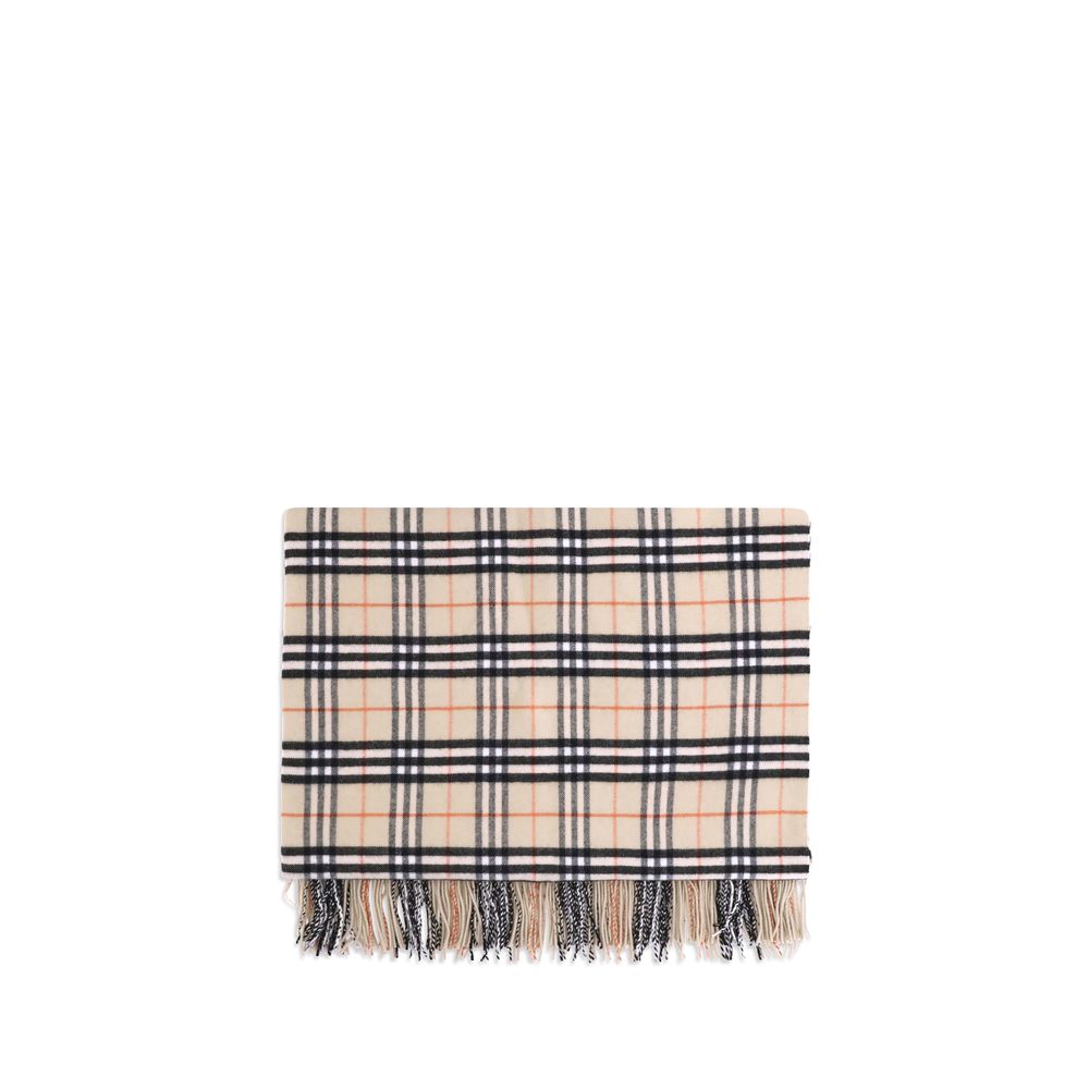 Burberry Beige Wool Scarf Burberry