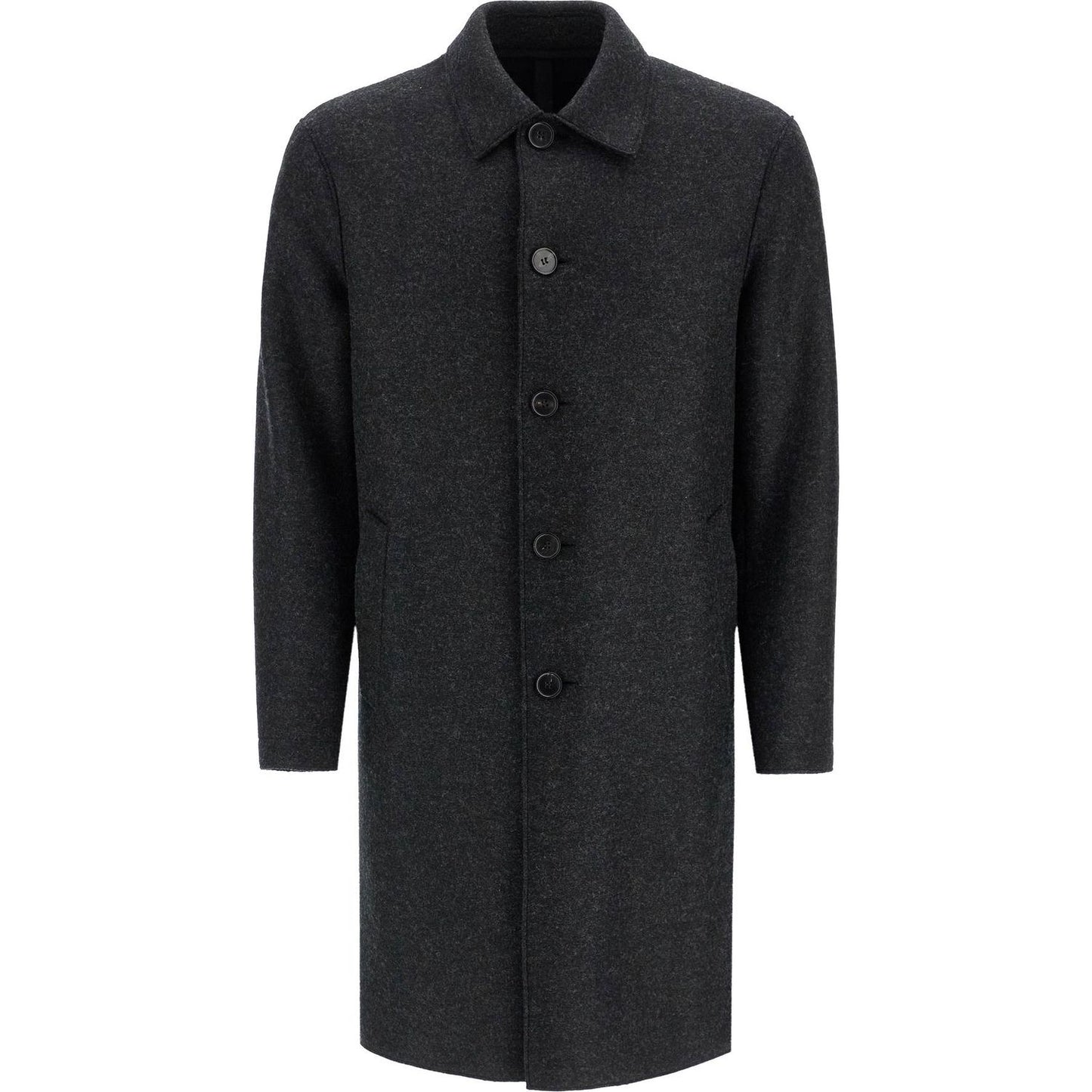 Harris Wharf London single-breasted pressed wool coat Jackets Harris Wharf London