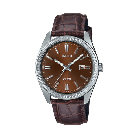 CASIO COLLECTION Mod. DATE. LEATHER - BRONZE WATCHES