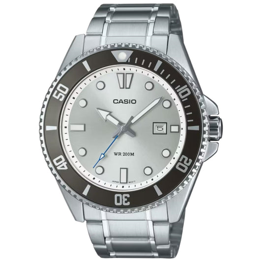 CASIO COLLECTION Mod. DIVER DATE 200M - ARGENTEE