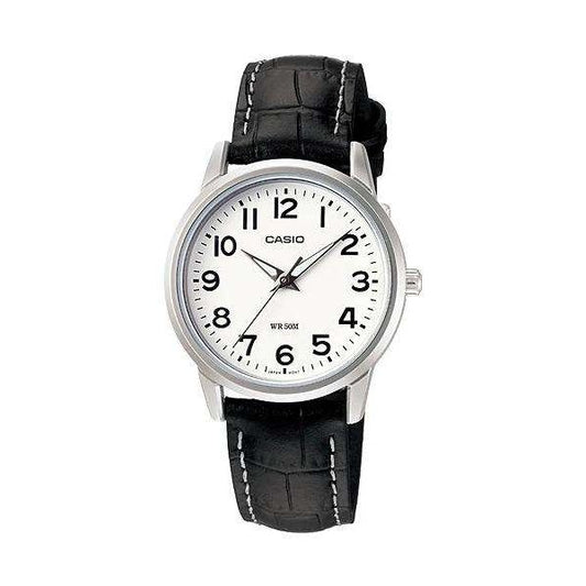 CASIO COLLECTION Mod. LADY 3H - LEATHER, WHITE