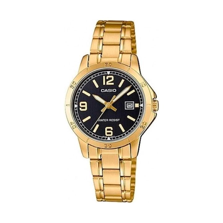 CASIO COLLECTION Mod. LADY DATE. GOLD - BLACK WATCHES