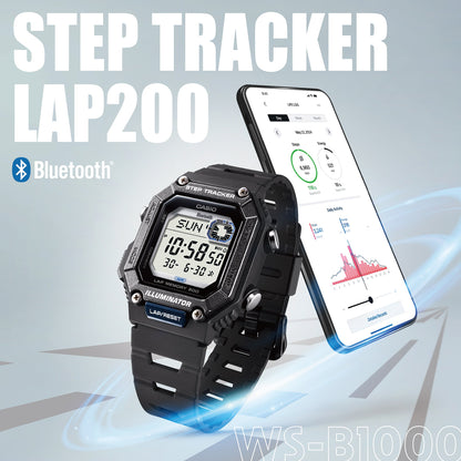 CASIO COLLECTION Mod. STEP TRACKER LAP 200 - BLACK WATCHES