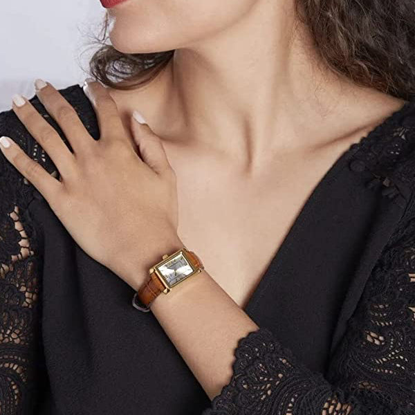 CASIO COLLECTION Mod. TANK. LEATHER - ARGENTEE WATCHES