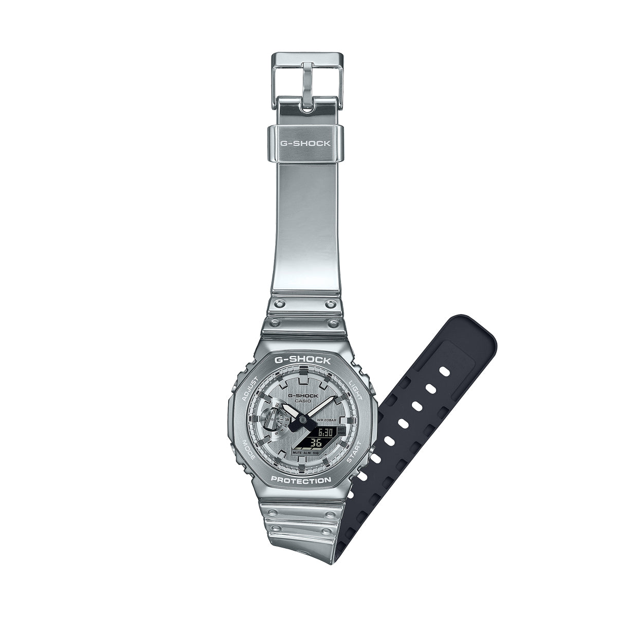 CASIO G-SHOCK Mod. G-STEEL - FINE METALLIC SERIES - SILVER WATCHES