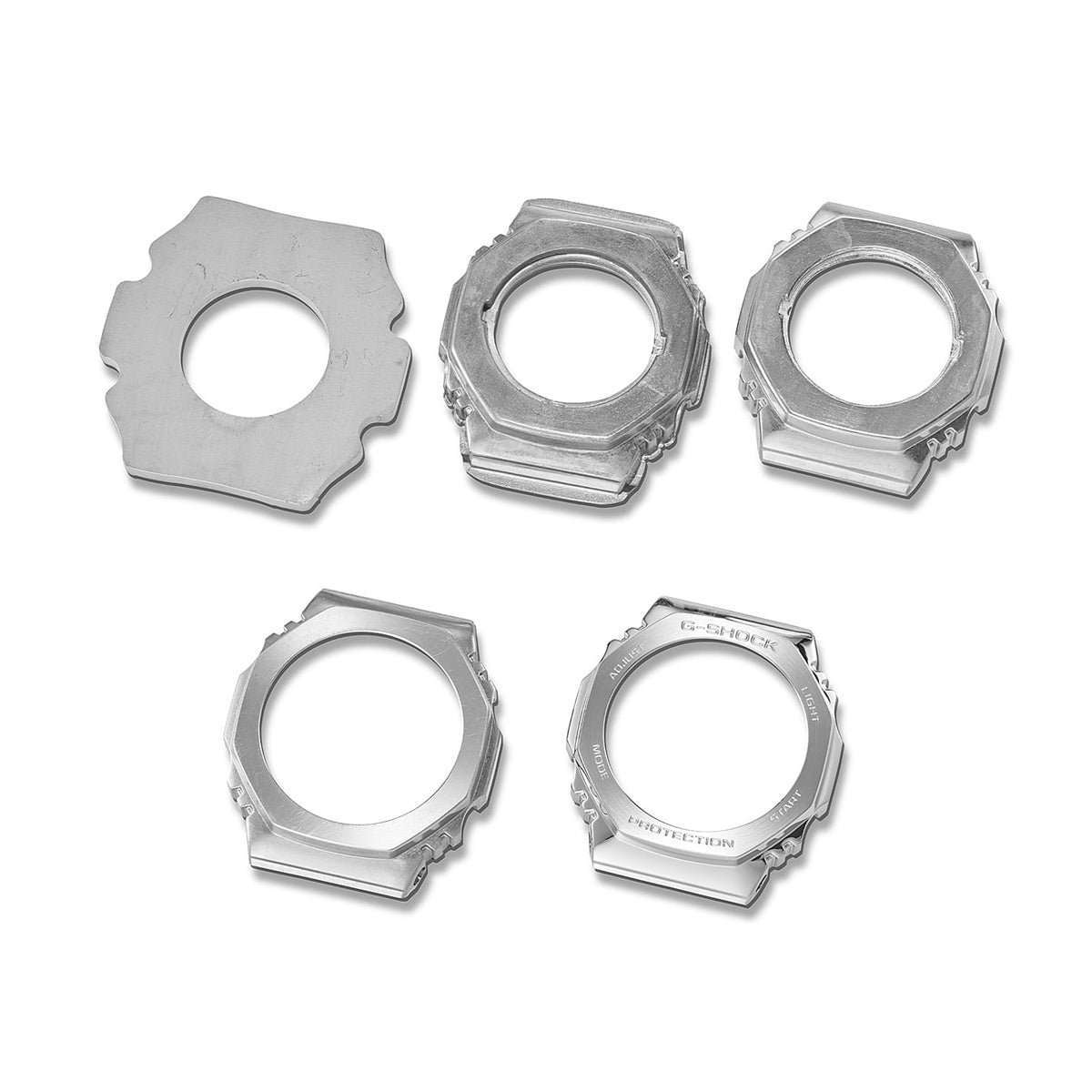 CASIO G-SHOCK Mod. G-STEEL - FINE METALLIC SERIES - SILVER WATCHES