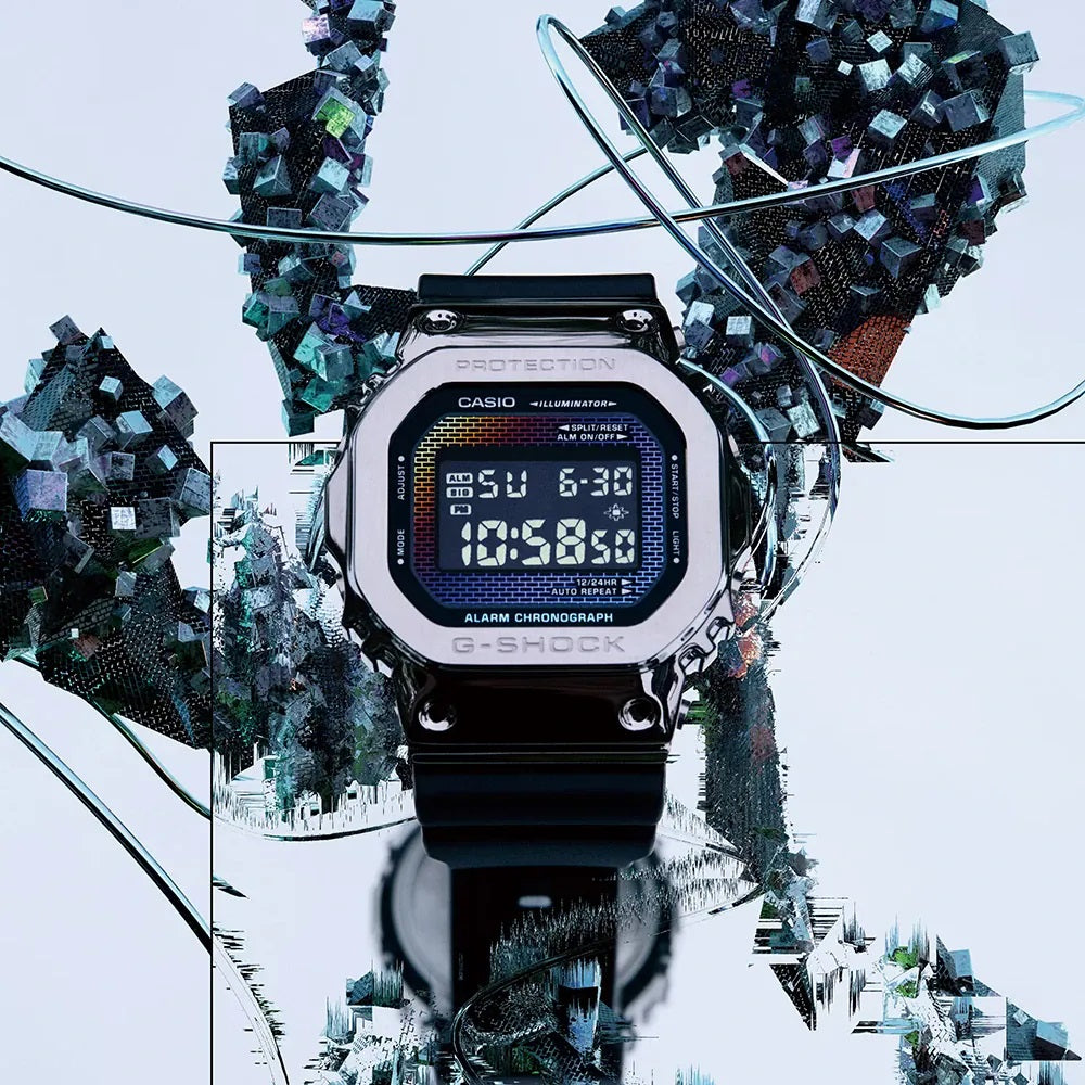 CASIO G-SHOCK Mod. THE ORIGIN METAL COVERED - RAINBOW BRICK WALL SERIE WATCHES