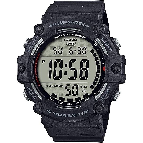 CASIO SPORT Mod. ILLUMINATOR WORLDTIME 10 YEARS BATTERY - BLACK