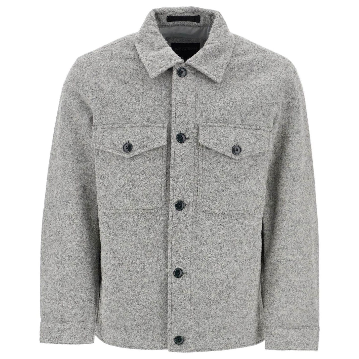 Woolrich reflective wool blend shirt jacket Vests Woolrich