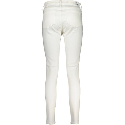 Calvin Klein Bianco Cotton Women Jeans