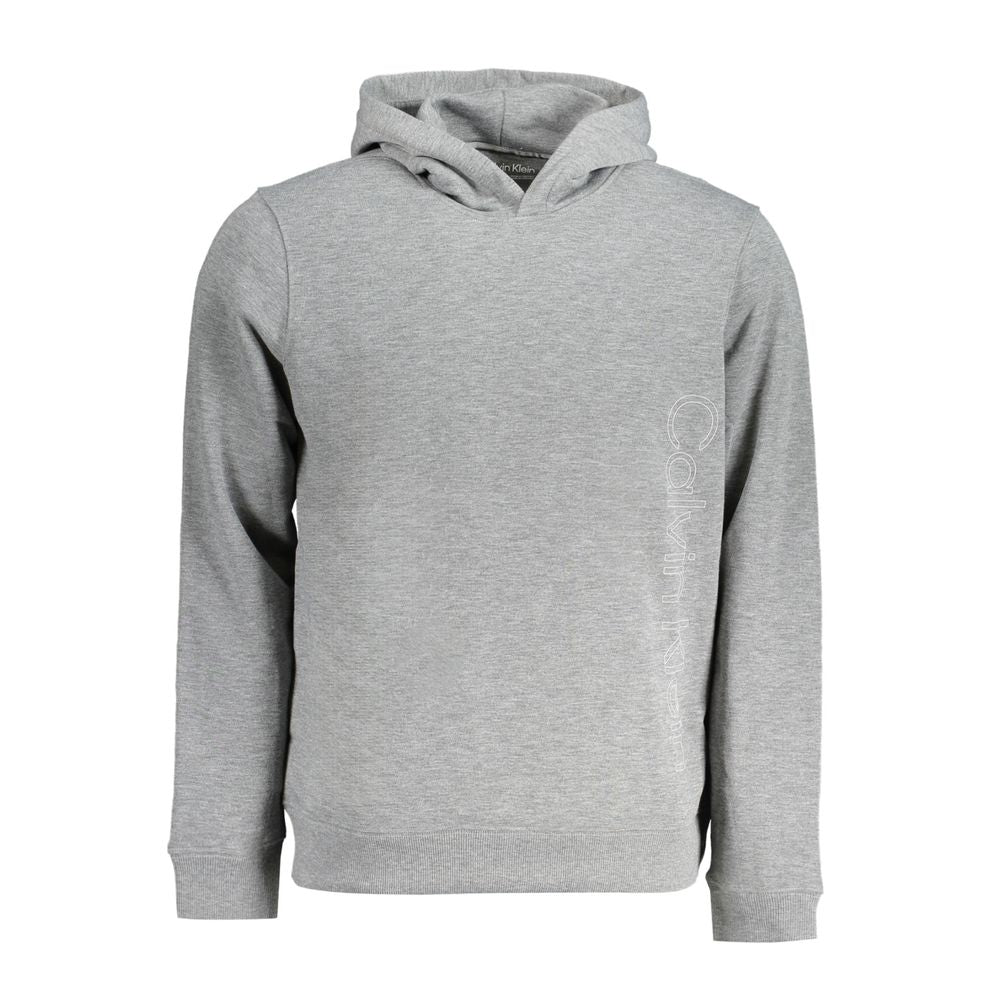 Calvin Klein Grigio Polyester Men's Hoodie