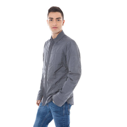 Calvin Klein Grigio Polyester Men's Jacket