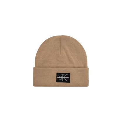 Calvin Klein Jeans Beige Cotton Cap (Baseball Hat)