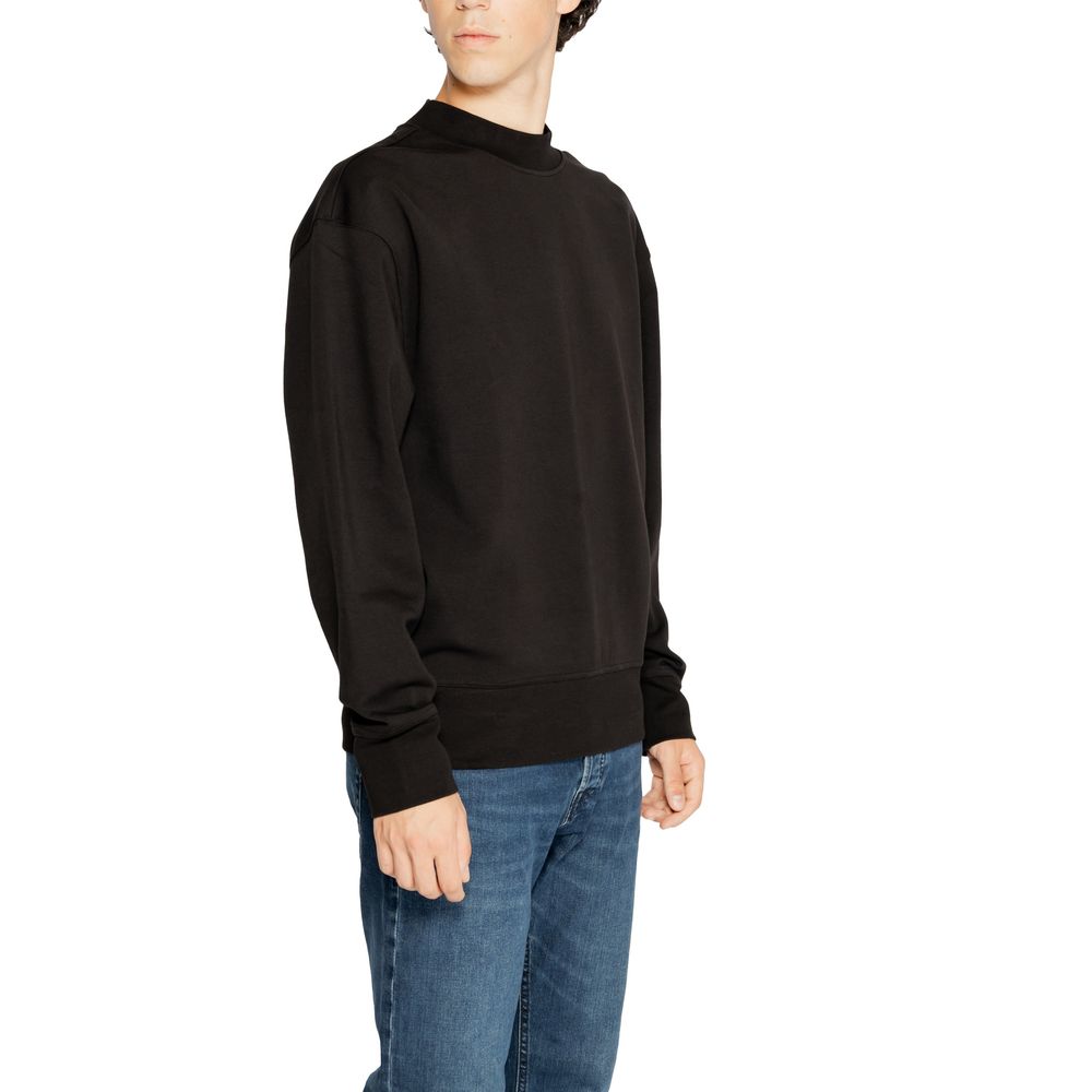Calvin Klein Jeans Black Recycled Cotton Sweatshirt