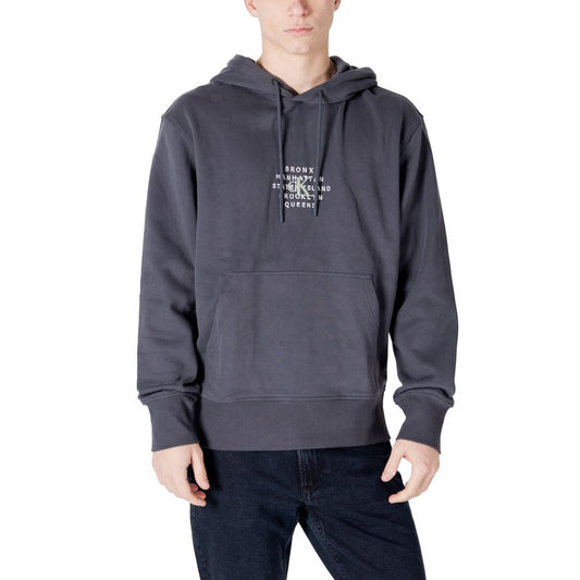 Calvin Klein Jeans Gray Cotton Hoodie
