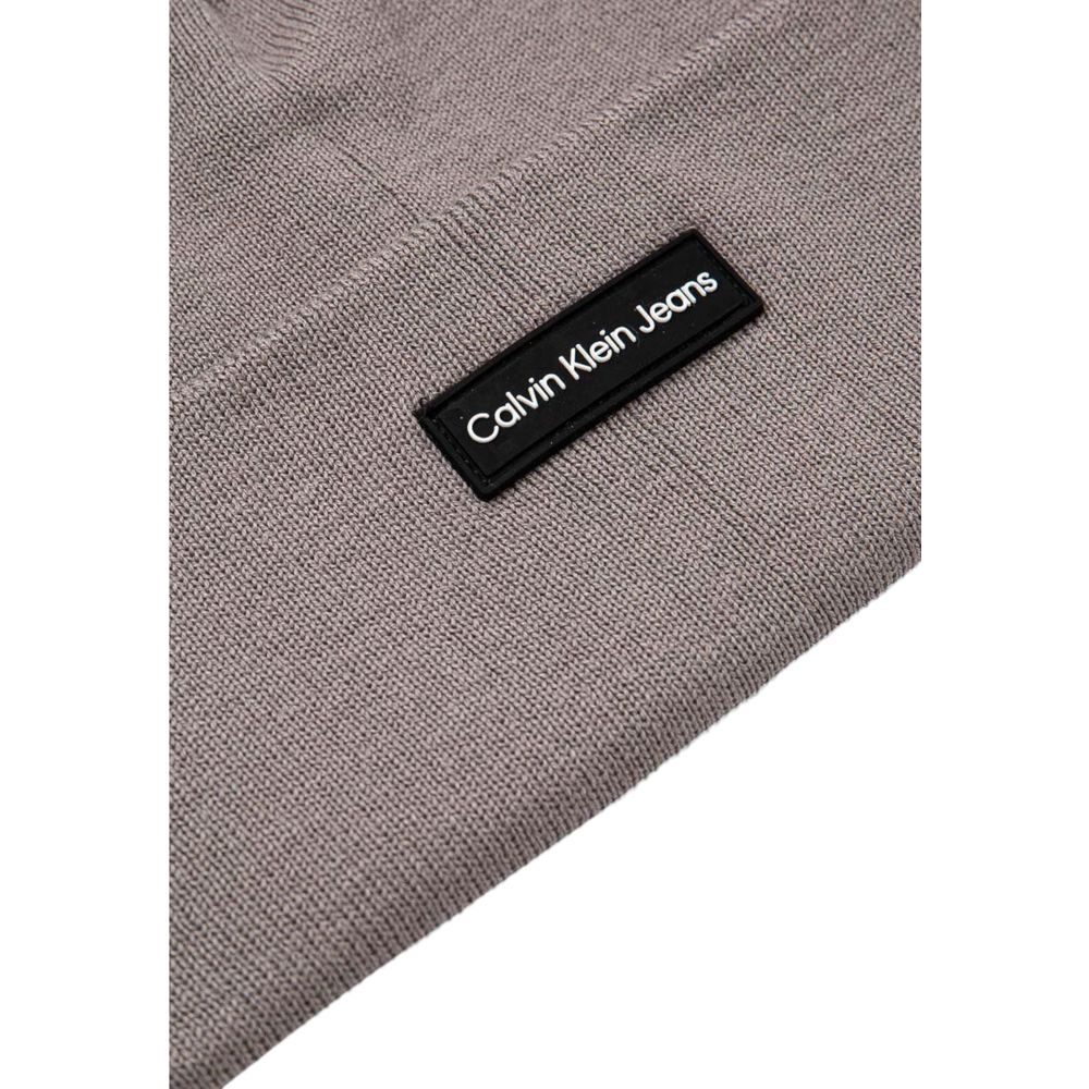 Calvin Klein Jeans Gray Recycled Polyester Cap (Baseball Hat)