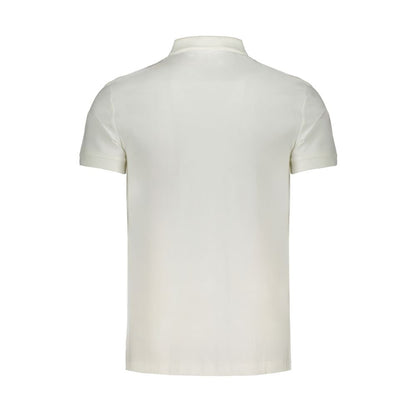 Calvin Klein White Cotton Mens Polo Shirt