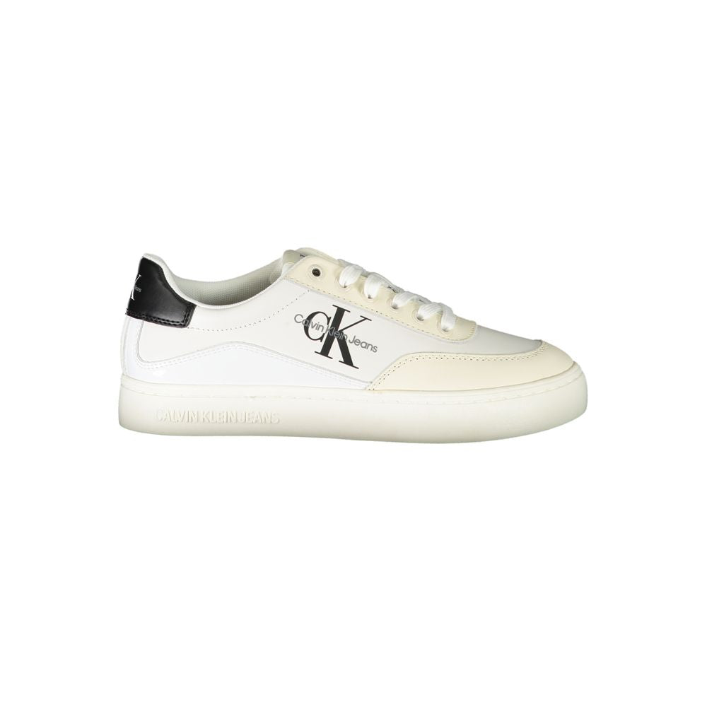 Calvin Klein White Polyurethane Women Sneaker