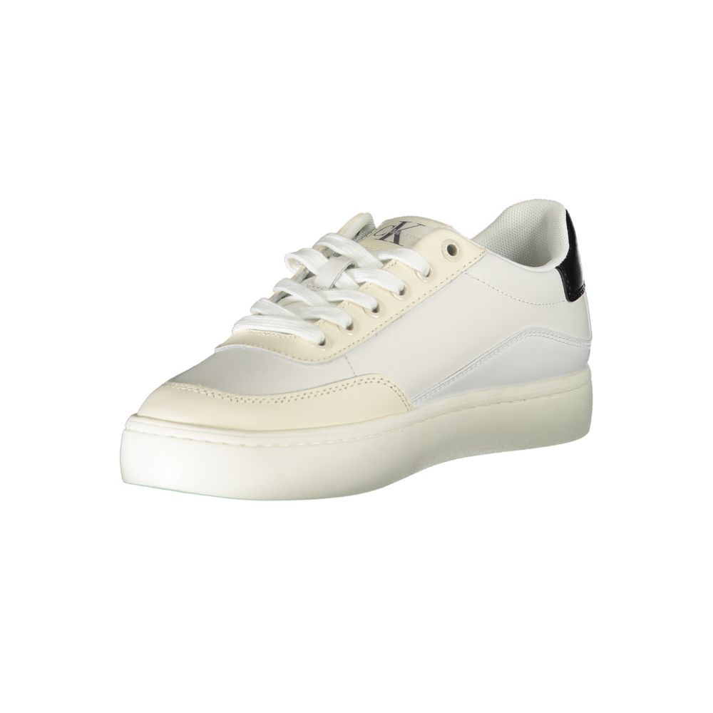 Calvin Klein White Polyurethane Women Sneaker