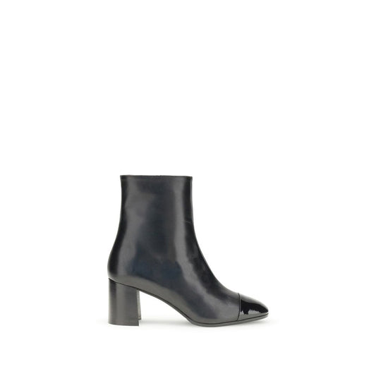 Carel Paris Black Leather Ankle Boots Carel Paris