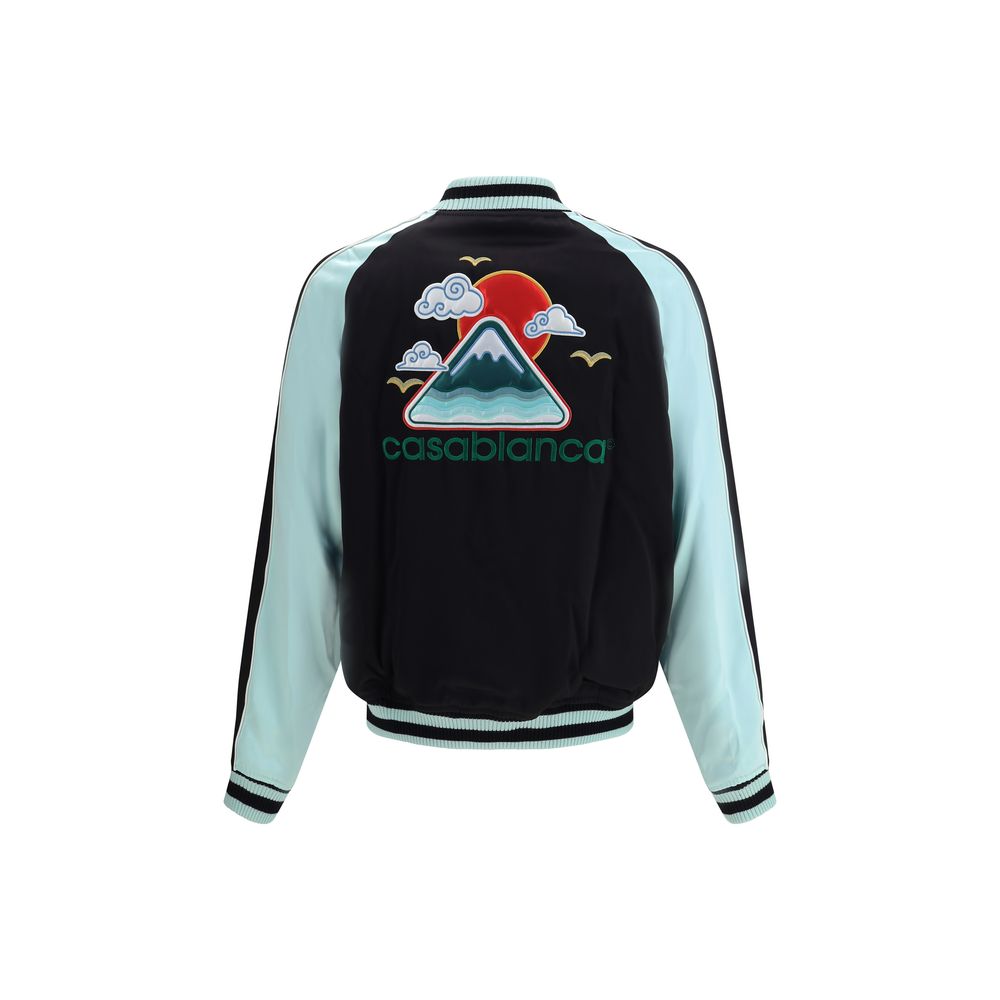 Casablanca Black Viscose Bomber Casablanca