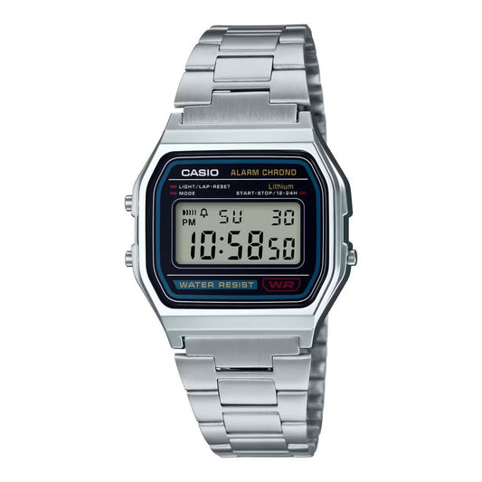 Casio Gray Stainless Steel Digital Watch 1728,67434610848,Accessories,Casio,Digital Watches - Watches - Accessories,Gray,New with tags,Watches - Accessories,Women