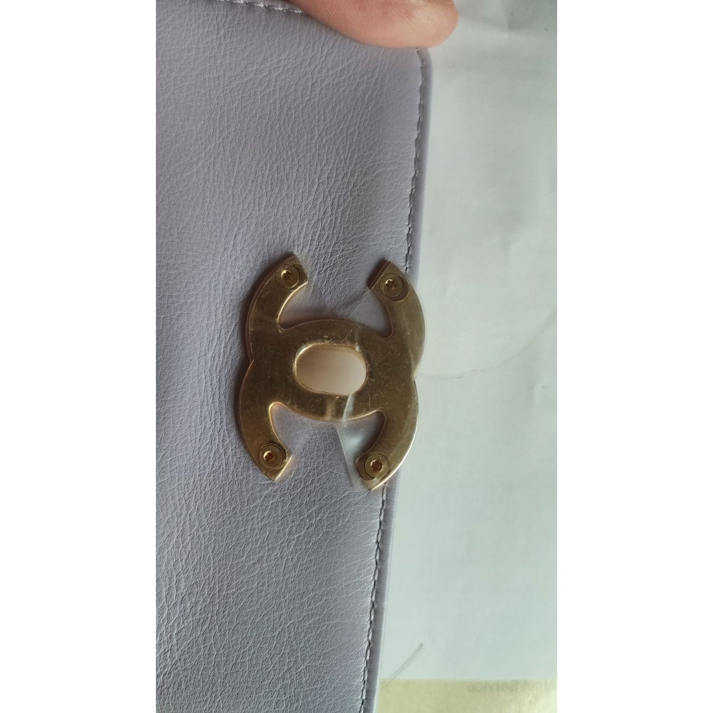 Chanel Blue Quilted Calfskin Framing Chain Flap Mini crossbody Bag Chanel