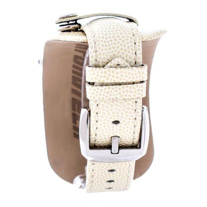 Chronotech Beige Leather Bracelet Watch Chronotech