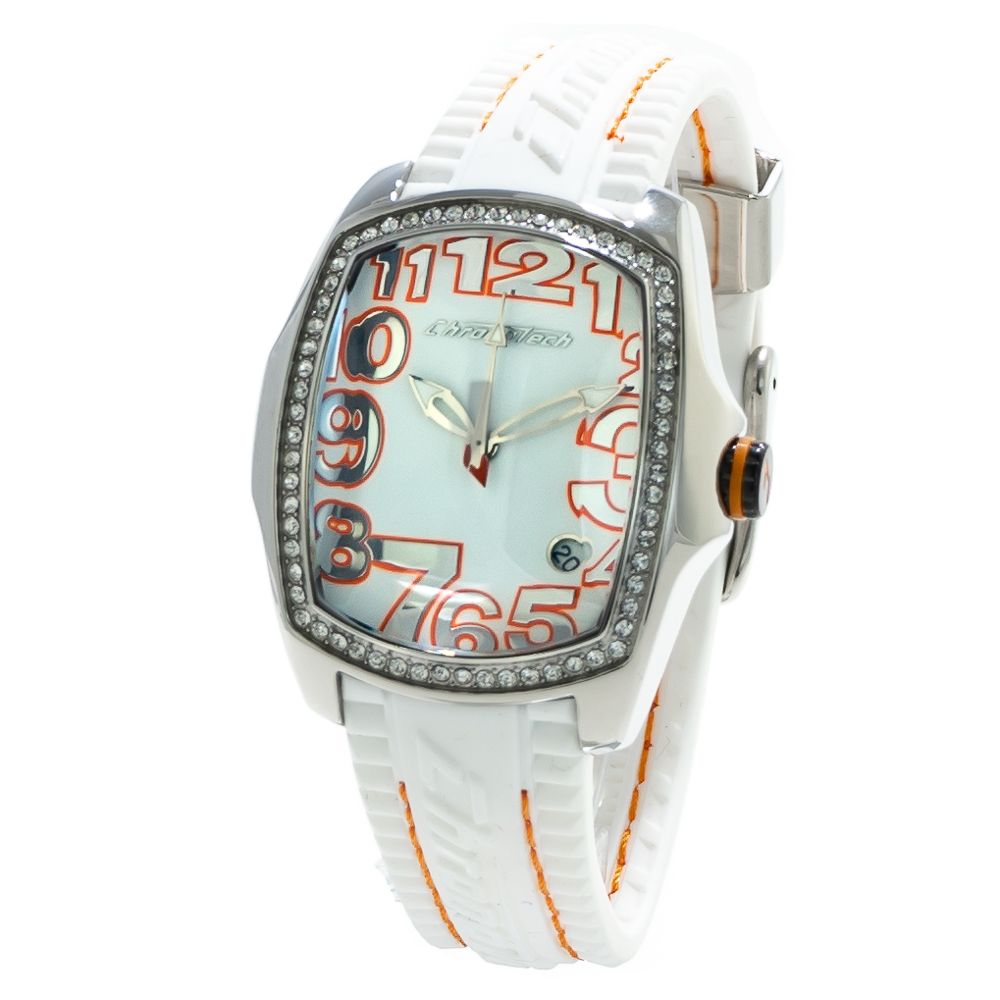 Chronotech White Rubber Sport Watch
