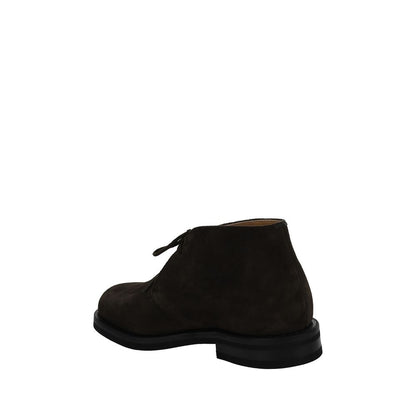 Church's Brown Calf Leather Bos Taurus Lace-Up Boots Church's